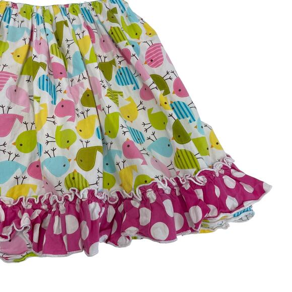 Natalie Grant Mixed Print Polka Dot Chick Print Multicolor Dress Girl's 3T - Picture 4 of 7